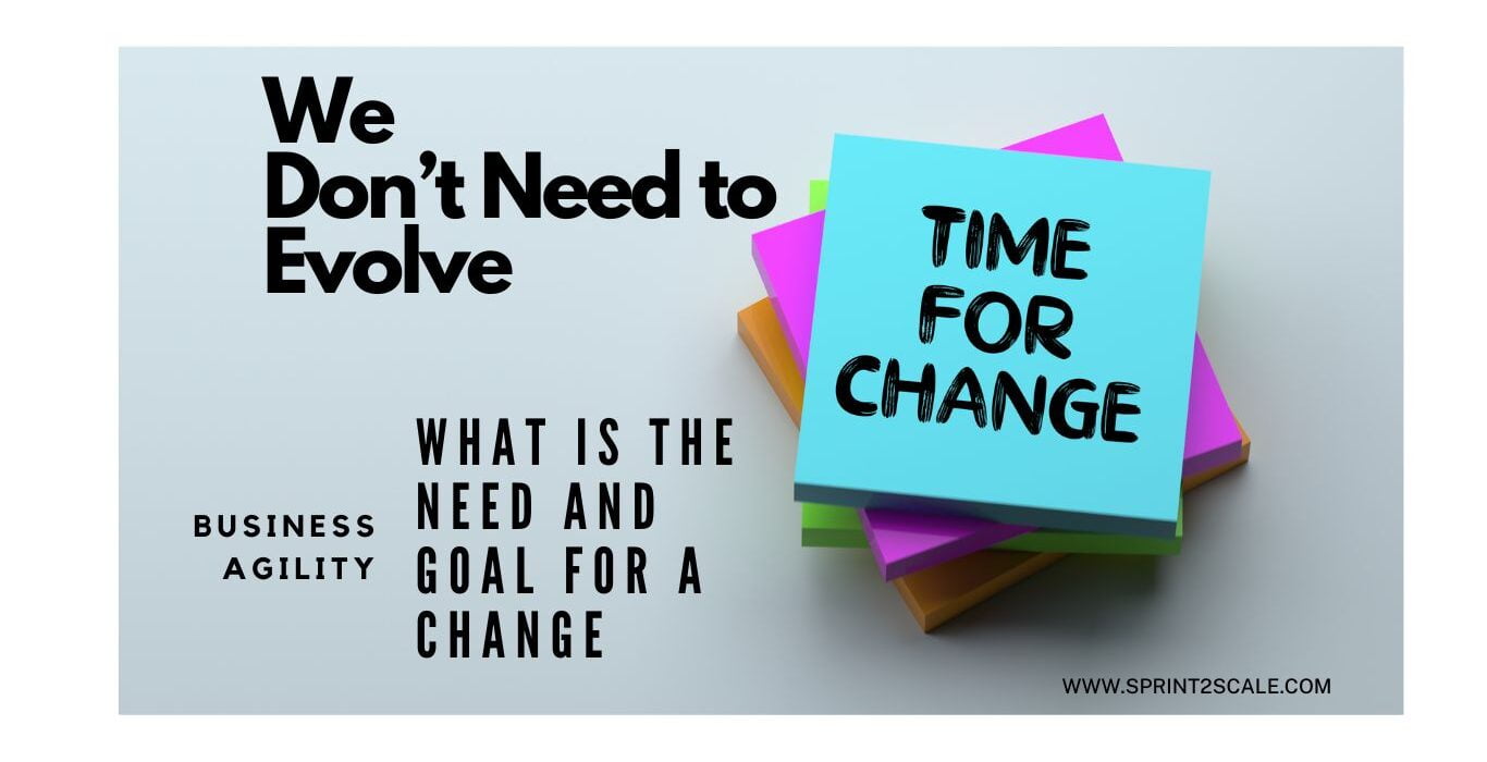 Business agility: What is the need and goal for change